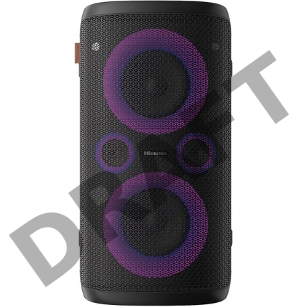 Минисистема Hisense Party Rocker One черный 300Вт FM USB BT