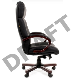 Офисное кресло Chairman 421 Россия кожа черная