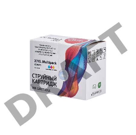 Струйный картридж Sakura C13T27154022 (27XL Multipack) для Epson, 14,6 мл., 1100 к.