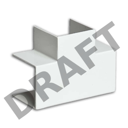 Тройник накладной 90град. 16х16 бел. Рувинил ТРН-16х16