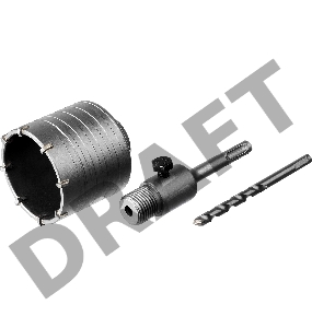 Коронка по бетону SDS-Plus, в сборе, d=68мм | 29216-68 | СИБИН