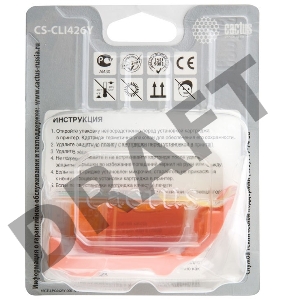 Картридж струйный Cactus CS-CLI426Y желтый для Canon MG5140/5240/6140/8140/MX884 (8,2ml)
