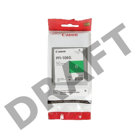 Картридж струйный Canon PFI-106 G зеленый для iPF6400/6450 (6628B001)