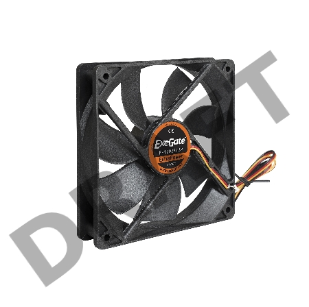 Вентилятор ExeGate ExtraPower EP12025H3P, 120x120x25 мм, гидродинамический, 3pin, 1800RPM, 27dBA