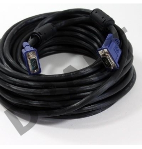 Кабель монитор-SVGA card (15M-15M) 10м 2 фильтра VCOM <VVG6448-10M>