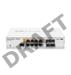 Маршрутизатор 8PORT 1000M 4SFP CRS112-8P-4S-IN MIKROTIK