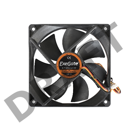 Вентилятор ExeGate ExtraPower EP12025H3P, 120x120x25 мм, гидродинамический, 3pin, 1800RPM, 27dBA
