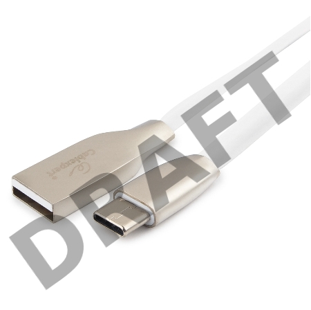 Кабель USB 2.0 Cablexpert CC-G-USBC01W-1M, AM/Type-C, серия Gold, длина 1м, белый, блистер Кабель USB 2.0 Cablexpert CC-G-USBC01W-1M, AM/Type-C, серия Gold, длина 1м, белый, блистер
