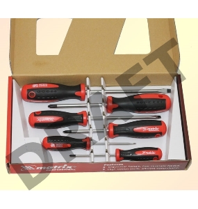 Набор отверток MATRIX 13303  сталь s2 двухкомпонентные рукоятки 6шт