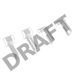 Органайзер кабельный одинарный изгонутый