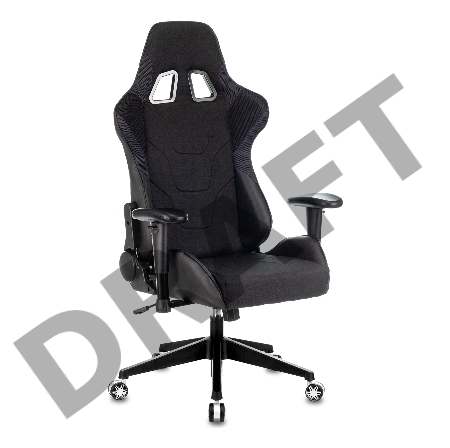 Кресло игровое Бюрократ VIKING 4 AERO BLACK EDITION черный искусст.кожа/ткань
