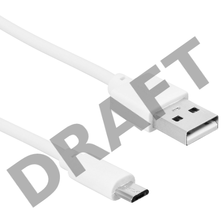 Кабель SunWind USB (m)-micro USB (m) 1м белый