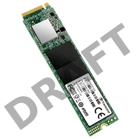 Твердотельный диск 256GB Transcend MTE110S, 3D TLC NAND, M.2 2280,PCIe Gen3x4, DRAM-less