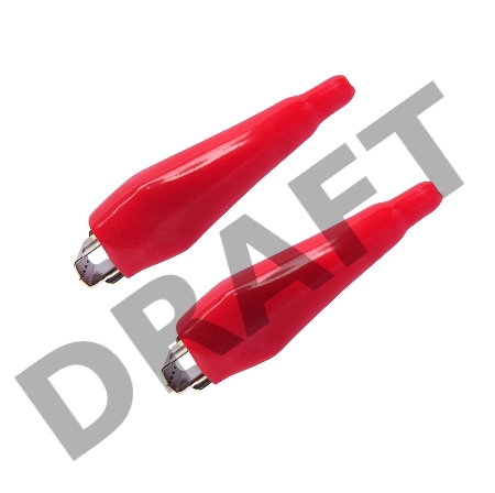 Зажим крокодил в изоляторе REXANT, длина 56 мм, ток 5A, 2 шт., пакет БОПП