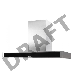 Вытяжка каминная Elikor Агат 90Н-1000-Е4Д нержавеющая сталь/черный управление: сенсорное (1 мотор)
