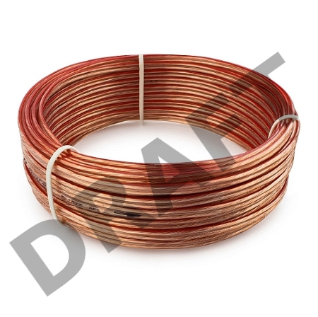 Акустический кабель Cablexpert CC-TC2x0,75-15M, прозрачный,  15 м, бухта