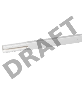 Кабель-канал 32х20мм, без перегородки, с крышкой, длина 2 м, цвет белый