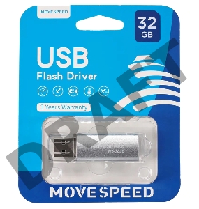 Накопитель USB2.0 32GB Move Speed M3 серебро