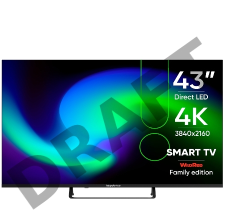 Телевизор Topdevice, 43'' inch TDTV43BS05U_BK