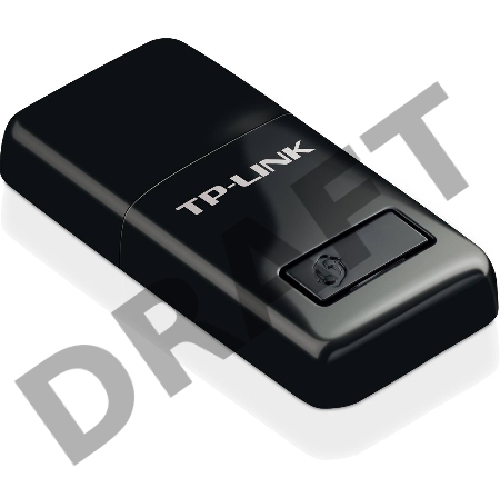 Сетевой адаптер TP-Link SOHO TL-WN823N Беспроводной USB мини адаптер 300Мбит/с стандарта N c кнопкой QSS(Realtec)