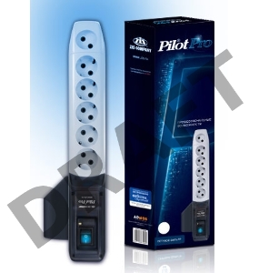 Сетевой фильтр Pilot Pro 5м (6 розеток) серый (коробка)