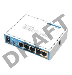 Роутер MikroTik RB952Ui-5ac2nD 2.4+5 ГГц, 802.11a/b/g/n/ac, MIMO 2x2, 5x Ethernet