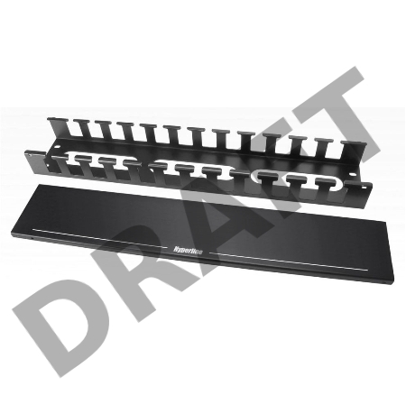 Кабельный органайзер Hyperline CM-2U-MLF-COV 2U шир.:19