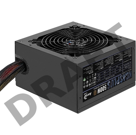Блок питания Aerocool ATX 500W KCAS-500W PLUS 80+ bronze (24+4+4pin) APFC 120mm fan 7xSATA RTL