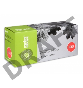 Картридж Cactus CS-FX3 для принтеров CANON L200/L250/L300/MP L90,чёрный 2700 стр.