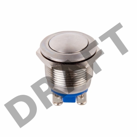 Кнопка  антивандальная Ø19  Б/Фикс (2с винт) (ON)-OFF сфера  REXANT