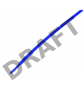 Термоусаживаемая трубка REXANT 1,0/0,5 мм, синяя, упаковка 50 шт. по 1 м