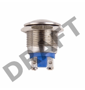 Кнопка  антивандальная Ø19  Б/Фикс (2с винт) (ON)-OFF сфера  REXANT