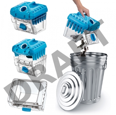 Пылесос THOMAS DryBOX+AquaBOX Parkett / Для сухой уборки, 1700 Вт, белый/синий