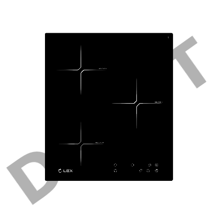 Индукционная варочная поверхность Lex EVI 430 BL черный