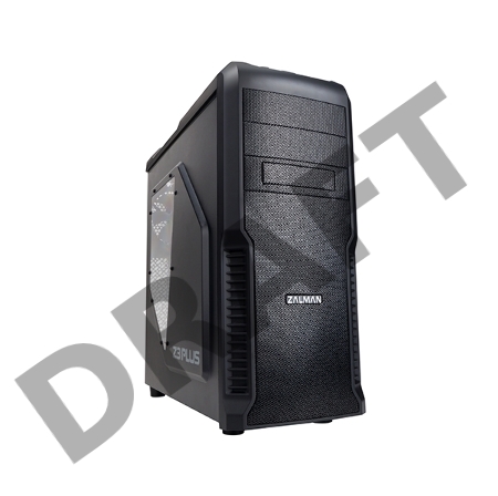 Корпус Zalman Z3 Plus черный w/o PSU ATX 1x80mm 1x92mm 2x120mm 2xUSB2.0 1xUSB3.0 audio bott PSU