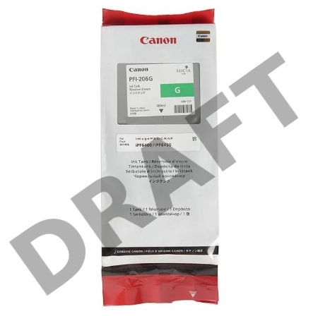 Картридж струйный Canon PFI-206 G зеленый для iPF6400/6450 (5310B001)