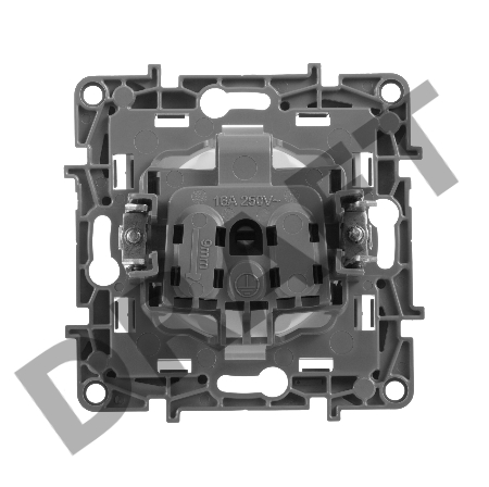 Розетка 2К винт., защ.шт., бел. ETIKA Розетка 2К винт., защ.шт., бел.