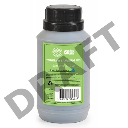 Тонер для принтера Cactus CS-TSG3C-45 голубой (флакон 45гр) Samsung CLP-300