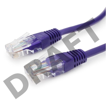 Патч-корд UTP Cablexpert кат.5e, 3м, литой, многожильный (фиолетовый)