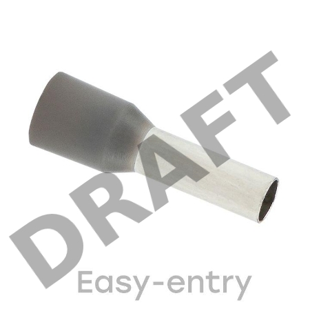 Наконечник штыревой втулочный изол. НШвИ 4.0-9 (уп.50шт) EKF nhvi-4.0-9