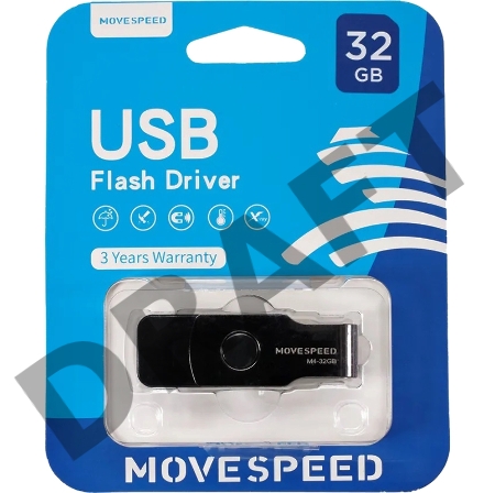 Накопитель USB2.0 32GB Move Speed М4 черный