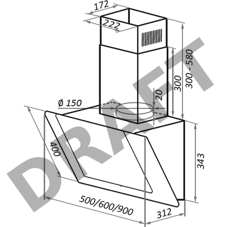 Вытяжка MAUNFELD WIND 60 БЕЛЫЙ