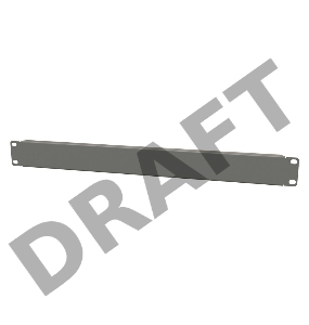 Фальш-панель Hyperline BPV, неперфорированная, 19