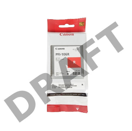 Картридж струйный Canon PFI-106 R красный для iPF6400/6450 (6627B001)