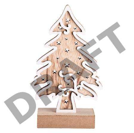 Деревянная фигурка с подсветкой 