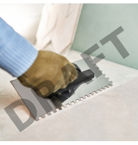 Гладилка нержавеющая 130х270 мм, зуб 8х8 мм, пластиковая ручка REXANT