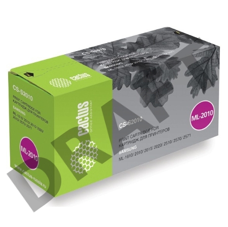 Тонер Картридж Cactus CS-S2010 черный для Samsung ML-1610/2010/2015/2020/2510/2570/2571 (3000стр.)