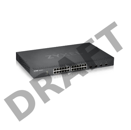 Коммутатор ZYXEL XGS1930-28 Hybrid Smart L2+ switch Zyxel Nebula Flex, 24xGE, 4xSFP+, silent (fanless), Standalone / cloud management
