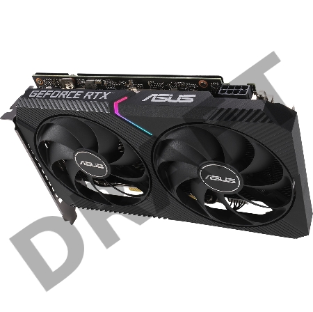 Видеокарта Asus DUAL-RTX3060-O8G NVIDIA GeForce RTX 3060 8192Mb 192 GDDR6 1837/15000 HDMIx1 DPx3 HDCP Ret