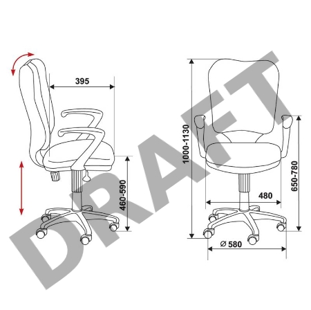 Кресло Бюрократ CH-540AXSN/26-28 Кресло (черное) 